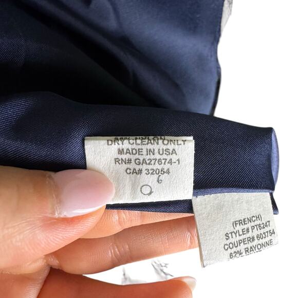 Anthropologie Eva Franco Navy Blue Tiered Eyelash Fringe Layering Vest - Picture 15 of 15